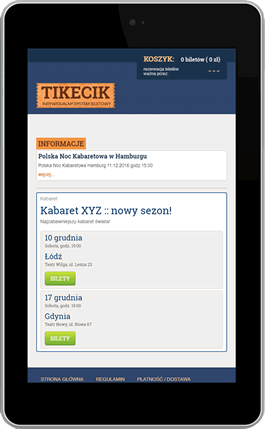System biletowy Tikecik.pl: mobilne