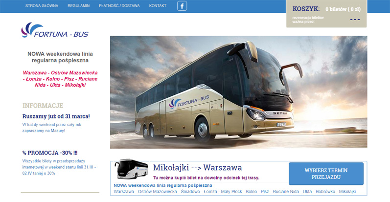 Fortuna-Bus | Tikecik BUS - indywidulany system biletowy