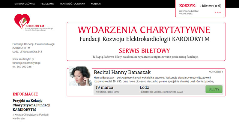 bilety.kardiorytm.pl | Tikecik - indywidulany system biletowy